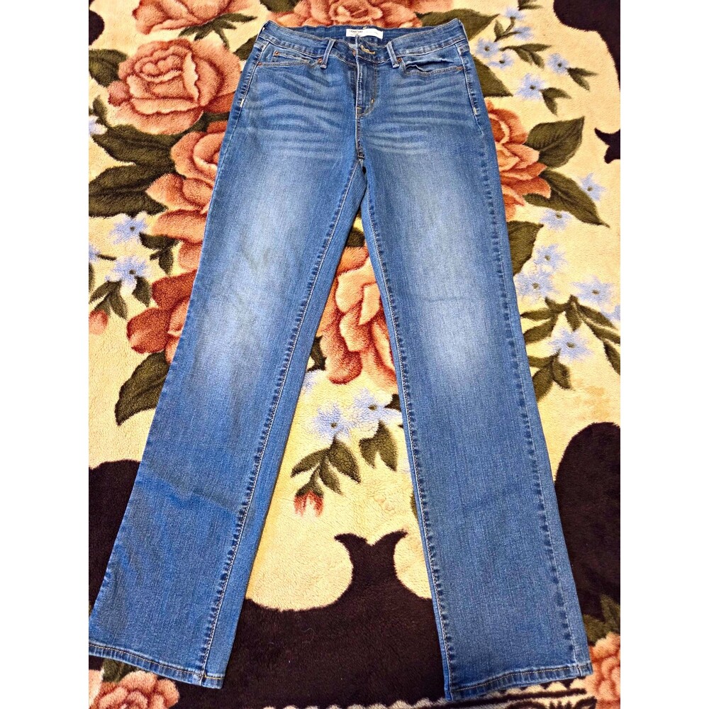 Signature Gold Levi Strauss Womens Mid Rise Straight Jeans Size 4M W27 L32 Blue
